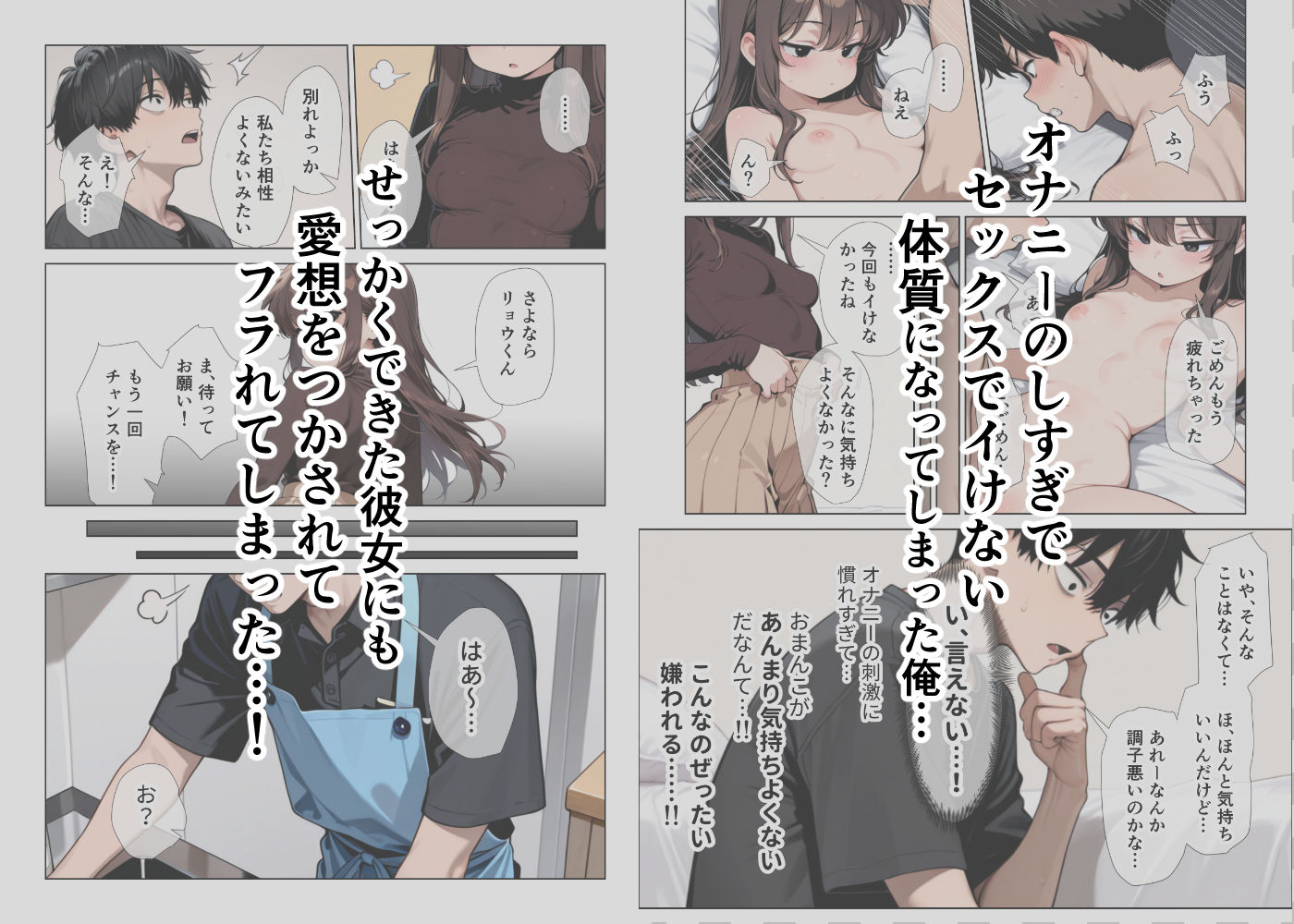 オナニーしすぎて遅漏の俺が先輩の執拗なキスハメと中出し懇願で暴発させられた挙句イキ癖つけられて早漏になっちゃった話 無料サンプル