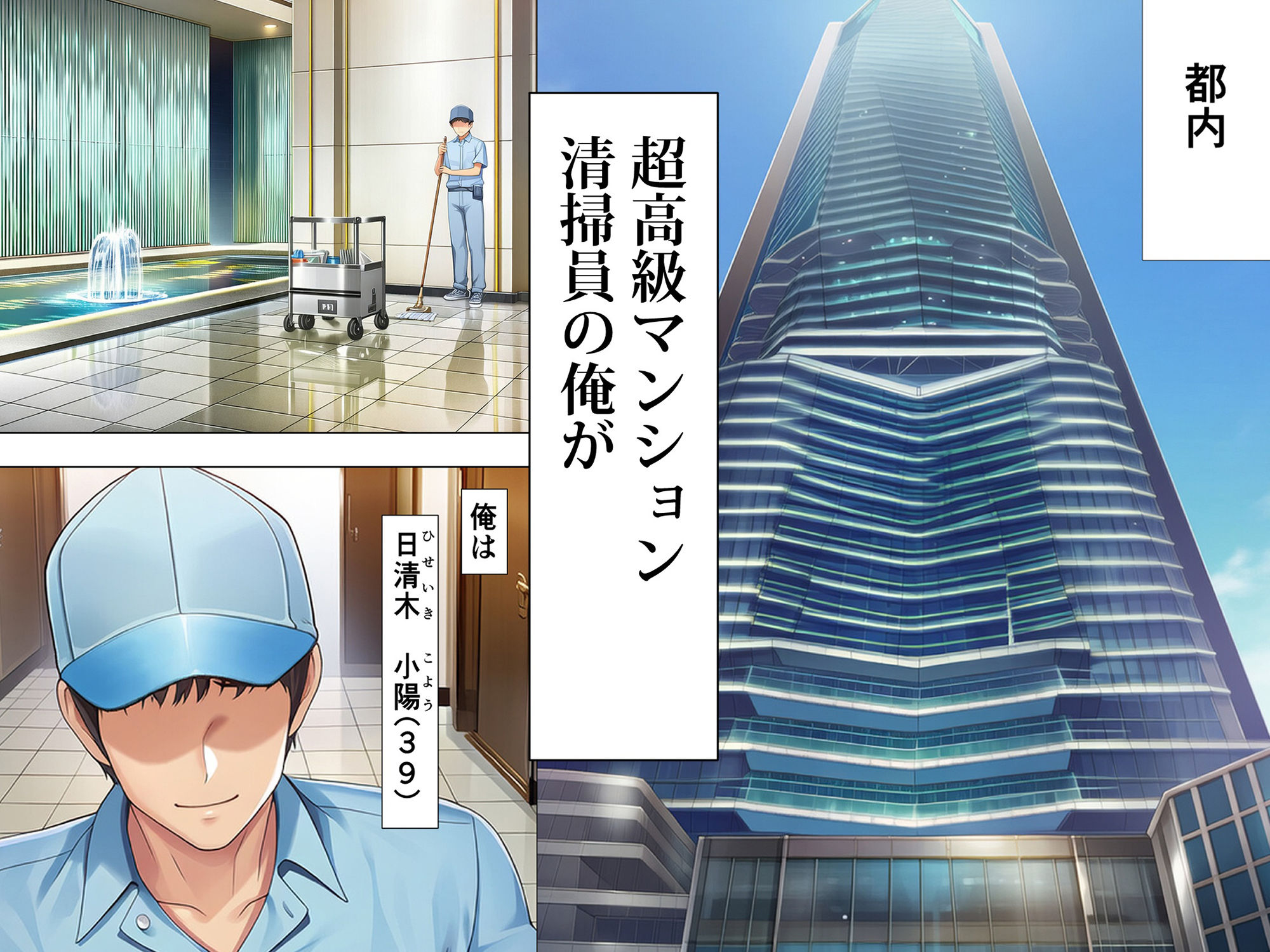 超高級マンション清掃員の俺、仕事ついでにハイスペ美人居住者たちの愚痴を聞いていたら完全合意の中出しハーレム生活を送ってしまう 無料サンプル